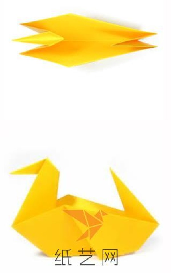 Simple Childrens Day handmade origami duck making tutorial