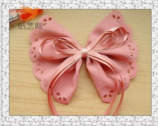 Fabric tutorial Korean version sweet style fabric bow making tutorial