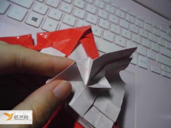 Super complicated kissing fish heart origami illustration process