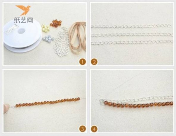 Beading tutorial Yundanfeng light beaded bracelet making tutorial