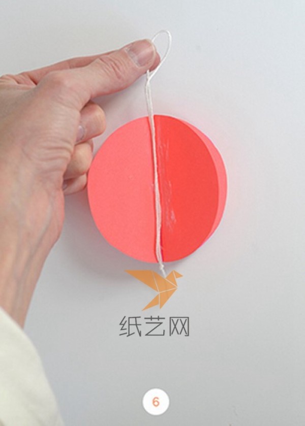 Manual illustrated tutorial for making simple lanterns for Mid-Autumn Festival and making paper art pendants