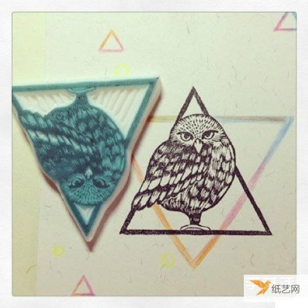 Cats, birds and flowers rubber stamp pattern material that looks particularly cute and fresh