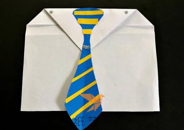 Tutorial on making Father’s Day greeting cards with children’s handmade ties