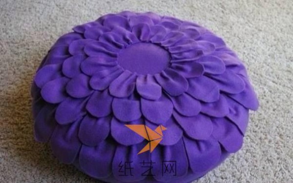 Christmas handmade non-woven flower cushion making tutorial