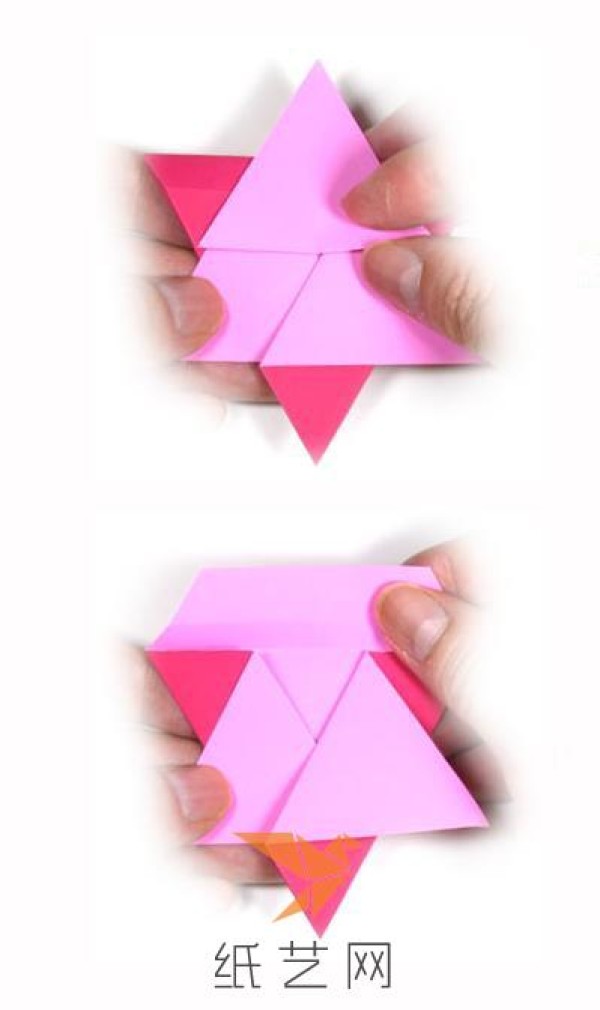 Tutorial on making handmade origami six-pointed stars for Childrens Day