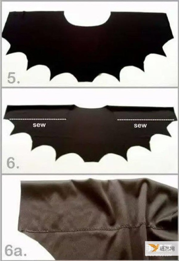 Tutorial on how to make a very personalized vampire Batman cape