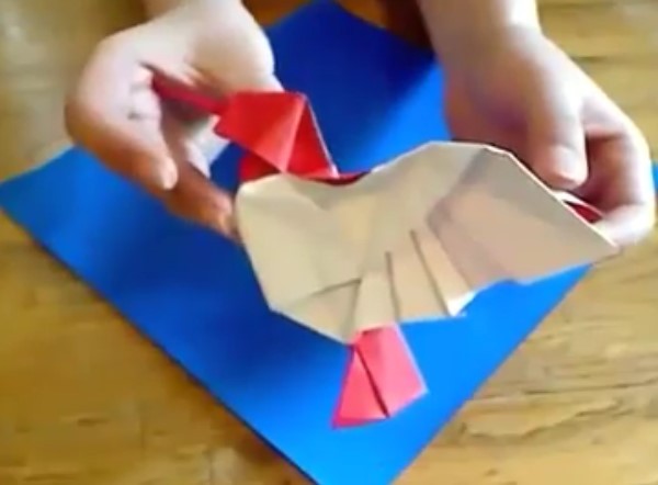 Origami Encyclopedia Three-dimensional Origami Hummingbird Origami Video Tutorial