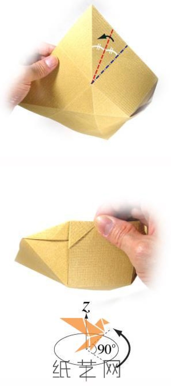 Simple origami box storage box essential tutorial for New Year storage