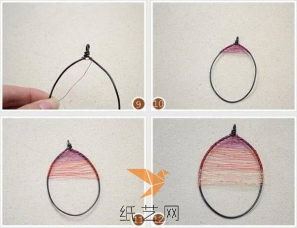 An artistic winding winter tree necklace making tutorial