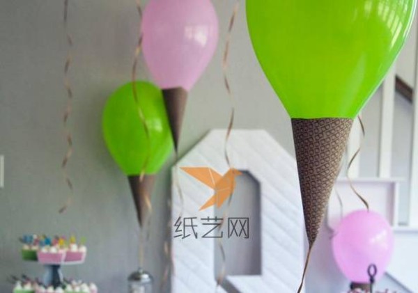 Childrens Day Cone Balloon Decoration Childrens Handmade Tutorial