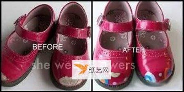 Steps to renovate old baby shoes