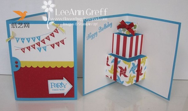 Simple birthday three-dimensional greeting card handmade illustrated tutorial