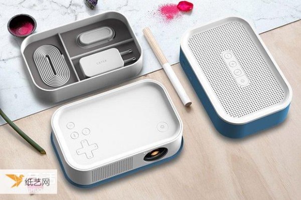 You can’t eat today’s bento. A must-have portable projector design for picnics.