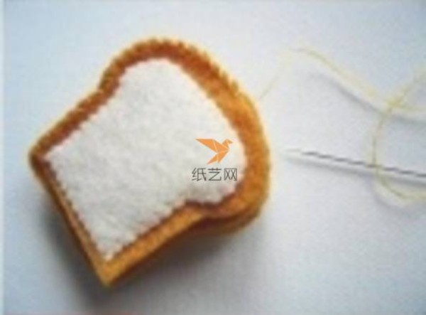 Non-woven toast bread ornament non-woven tutorial