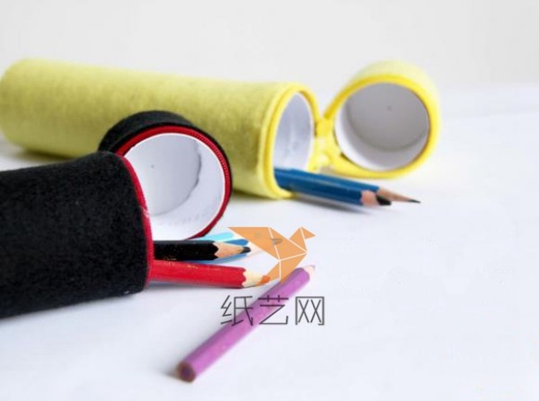 Tutorial on turning toilet paper tubes into treasure and making non-woven pencil bags