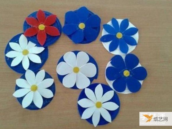 Simple and fun paper-cut spring flower handmade tutorial for children to make