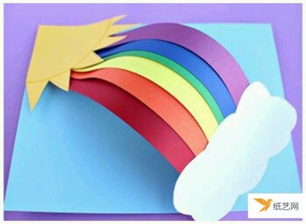 Tutorial on how to make handmade personalized rainbow greeting cards that is very suitable for children