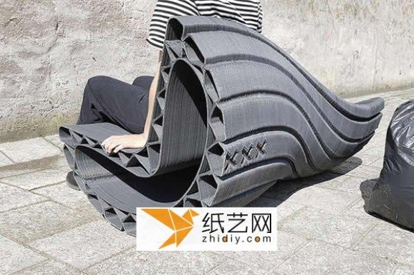 Fun Rocking Chair Recycling of Waste Plastic