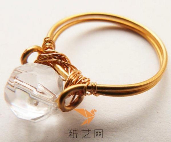 Woven crystal ring Chinese Valentines Day gift