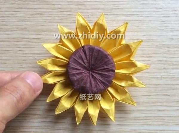 Origami Sunflower Flower Origami Flower Handmade Tutorial