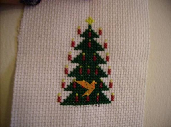 Beautiful Christmas tree cross stitch making tutorial