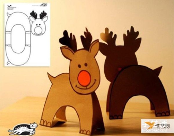 Tutorial on how to make a simple stand-up elk for toddlers