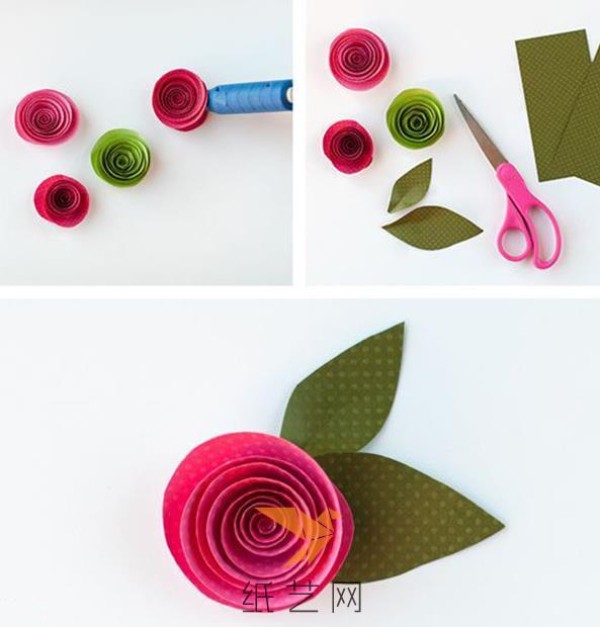 Super simple handmade paper rose tutorial