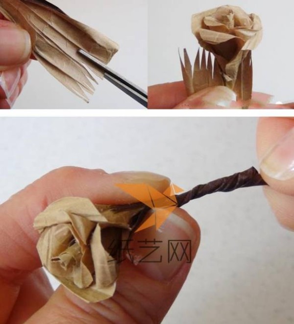 Turn waste into treasure and use packaging bags to make Christmas gifts, paper roses and decorative flowers DIY tutorial