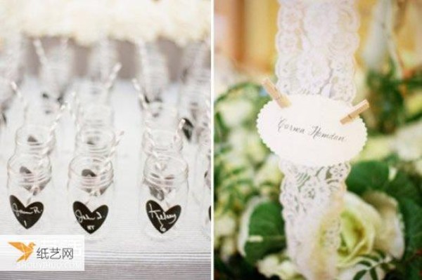 Picture tutorial on how to make table props specially arranged for personalized weddings