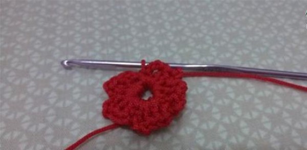 Crochet elegant unit flower plum blossom handmade simple knitting illustration