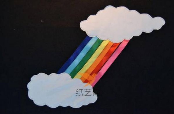 Beautiful rainbow cloud DIY backpack making tutorial