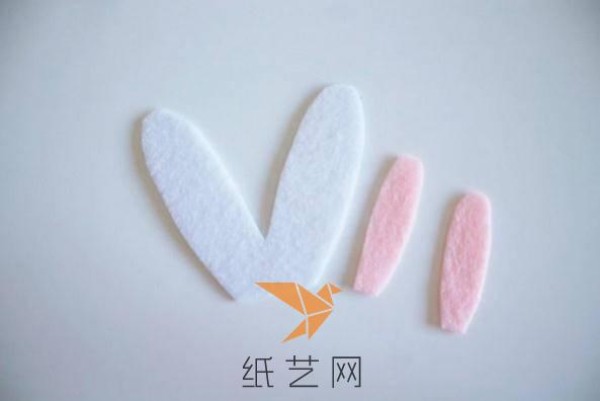 Cute non-woven bunny ears shoe decoration making tutorial