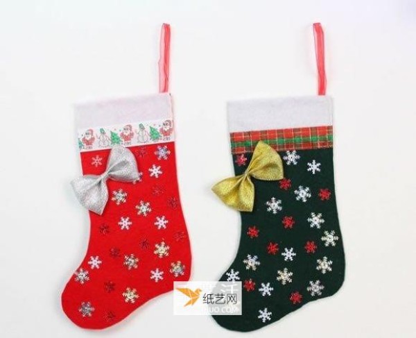 How to make personalized Christmas socks using non-woven fabrics