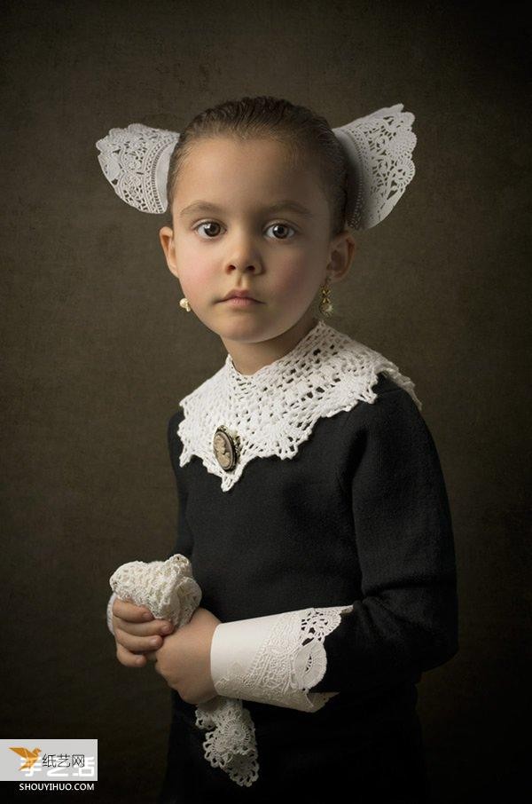 Very creative childrens photography imitating world-famous paintings