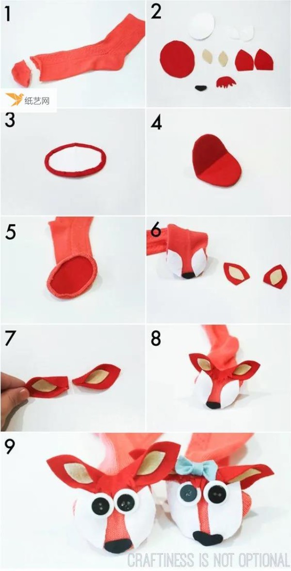 Just cut the socks and sew them together to make cute little monsters! (with tutorial)