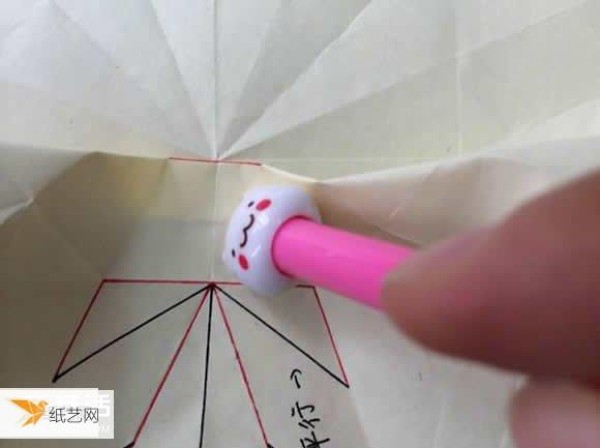 Illustrated tutorial on folding method of beautiful babaihua