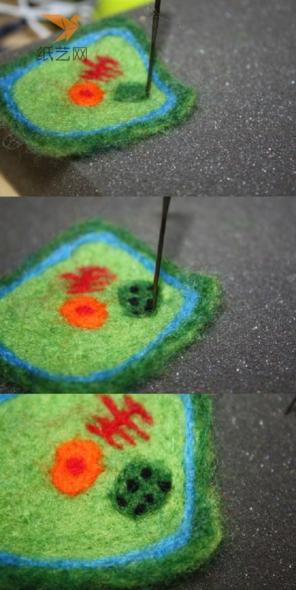 Embroidery felt wool felt DIY production tutorial