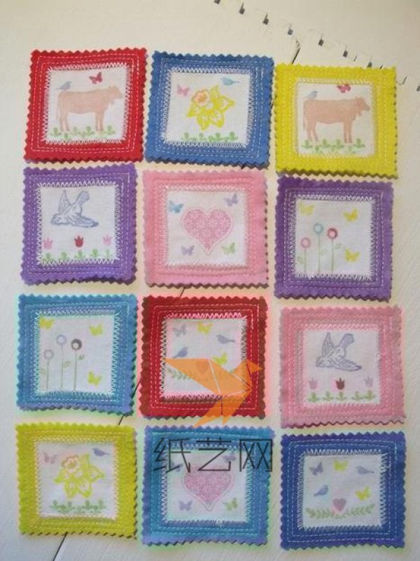 Tutorial on making baby memory training cards from non-woven fabrics