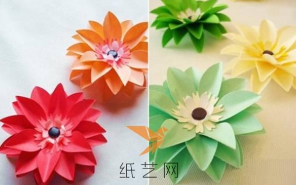 Beautiful and simple paper ball flower making tutorial