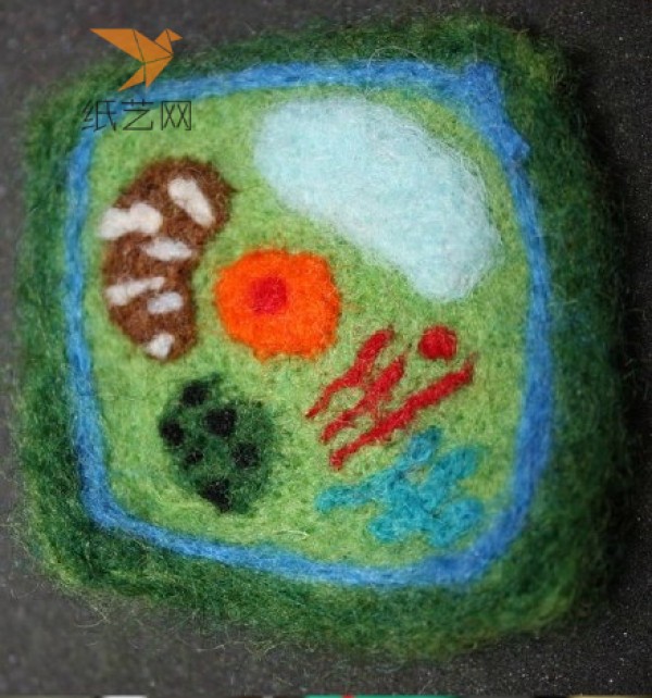 Embroidery felt wool felt DIY production tutorial