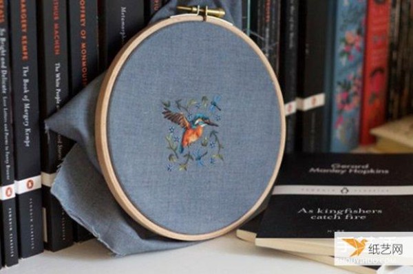 Picture appreciation of a beautiful handmade animal embroidery work