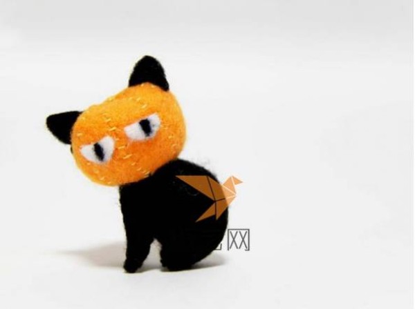 Cute Halloween Pumpkin Kitten Making Tutorial