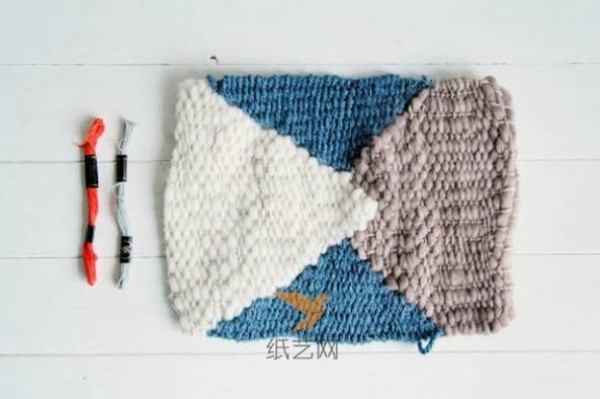 Manual DIY step-by-step illustrated tutorial for knitting vintage placemats with wool thread