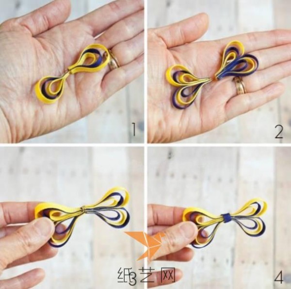 Tutorial on making small dragonfly hairpins for Christmas gifts