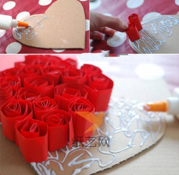 Tutorial on making simple and effective handmade heart-shaped Valentines Day decorations