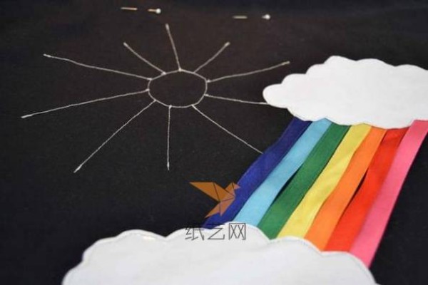 Beautiful rainbow cloud DIY backpack making tutorial