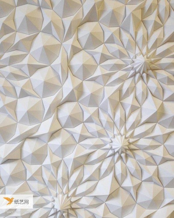 Appreciate the three-dimensional geometric paper sculptures made by truly challenging the limits of paper art.