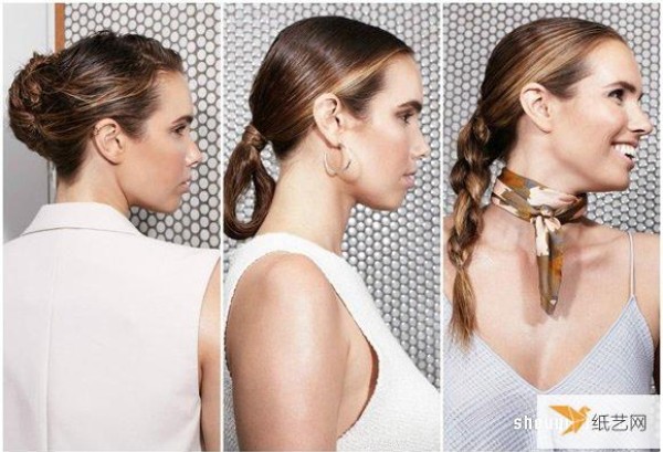 Create 4 simple and stylish wet hair styles using just water and mousse