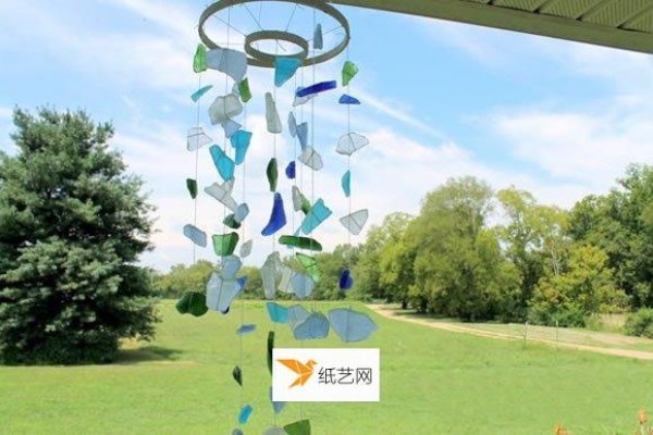 Make the most of sea glass and handcraft romantic wave wind chimes