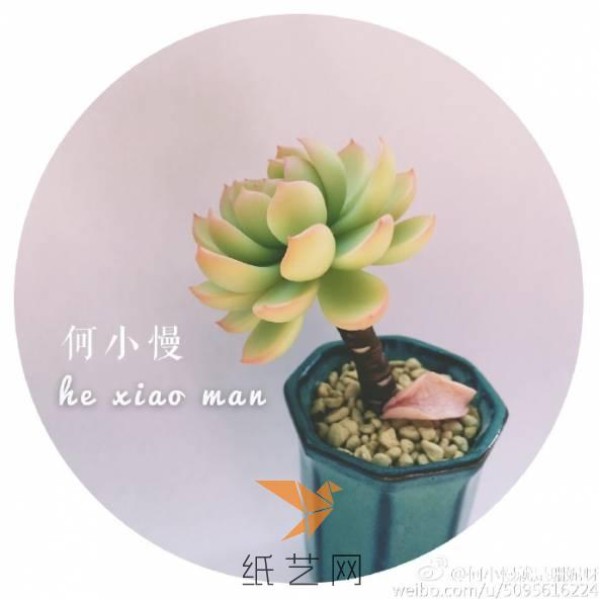 He Xiaoman’s succulent clay tutorial is here! ! !